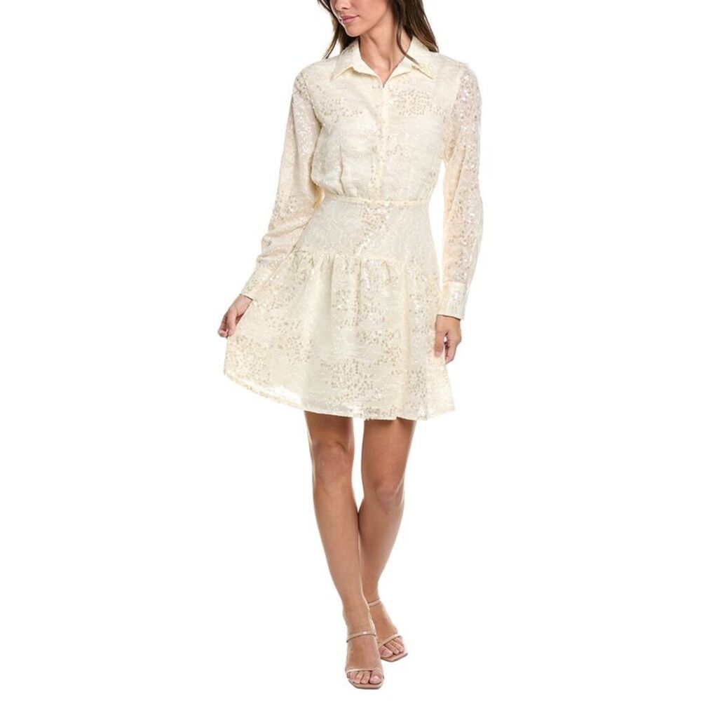 Kenneth Cole Womens  Mini Shirtdress, Gray